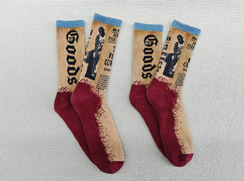 The Mike in the Mecca “lost and found” socks SIZE MEDIUM (U.S. 8-12)