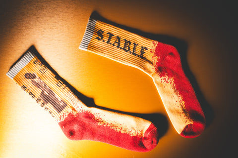 The Mike in the Mecca “lost and found” socks SIZE MEDIUM (U.S. 8-12)