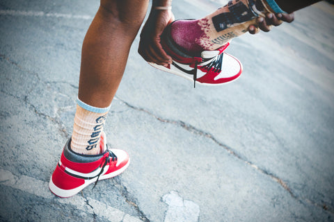 The Mike in the Mecca “lost and found” socks SIZE MEDIUM (U.S. 8-12)