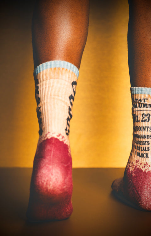 The Mike in the Mecca “lost and found” socks SIZE MEDIUM (U.S. 8-12)